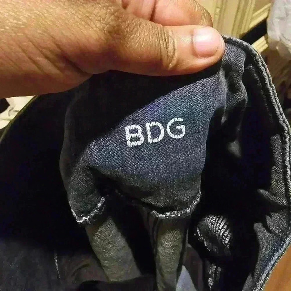 P7035 dark wash denim skinny jeans size 27in highr waist - Picture 7 of 9